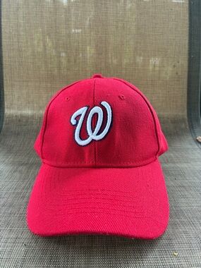 Washington Nationals Red Baseball Cap with White 'W' Logo